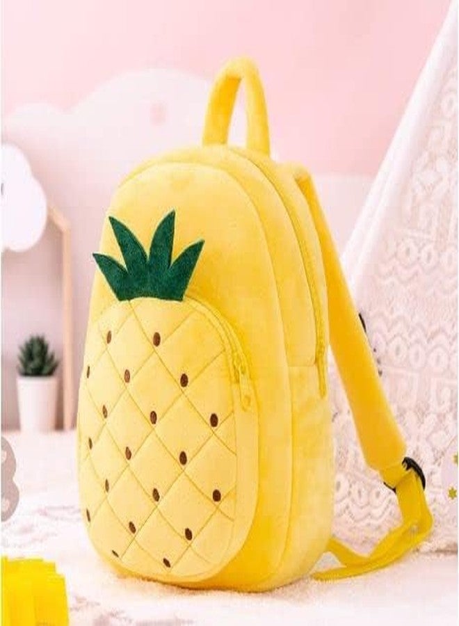 Delicado Toddler Preschool Kids Backpack for School/Nursery/Picnic/Travelling Bag for Baby Girl Boy Age 1-6 Years (14 * 12 inches) (Multicolour) (Pineapple) - Image 2